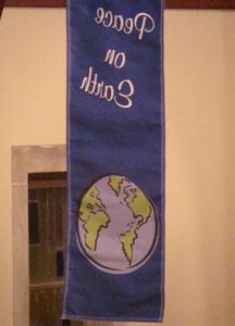 Peace on Earth banner
